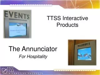 TTSS Interactive Products