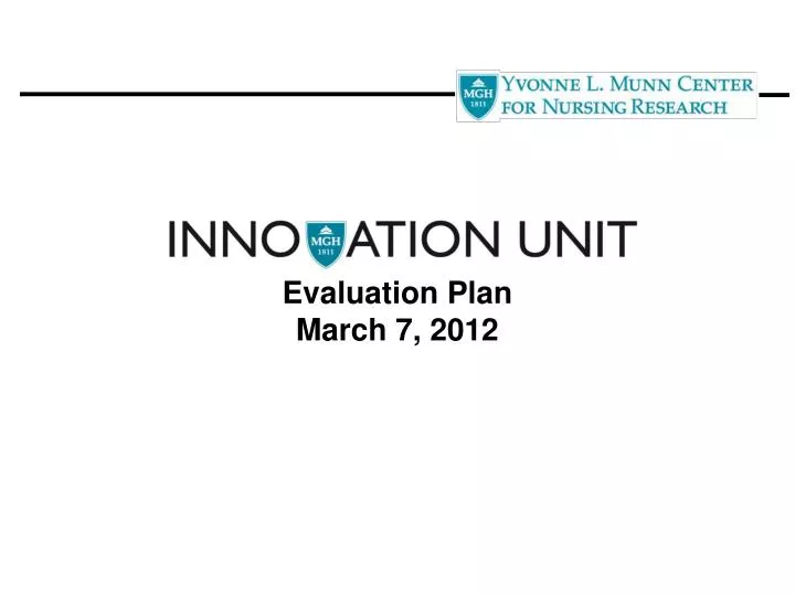 evaluation plan march 7 2012