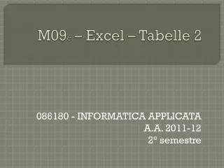 m09 c excel tabelle 2