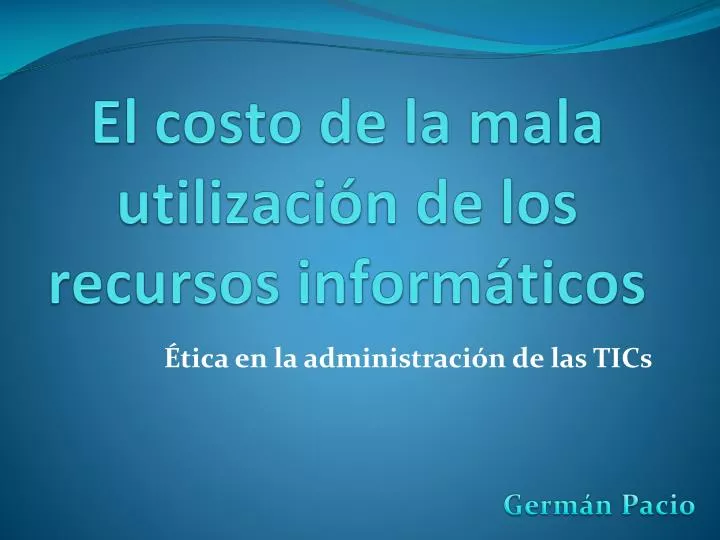 tica en la administraci n de las tics