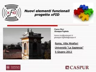 nuovi elementi funzionali progetto xfid