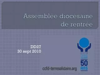 assembl e dioc saine de rentr e