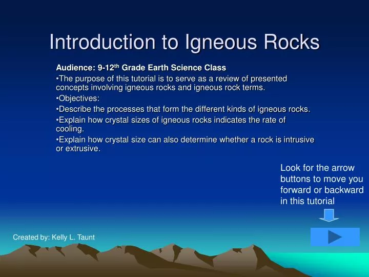 introduction to igneous rocks