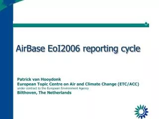 AirBase EoI2006 reporting cycle