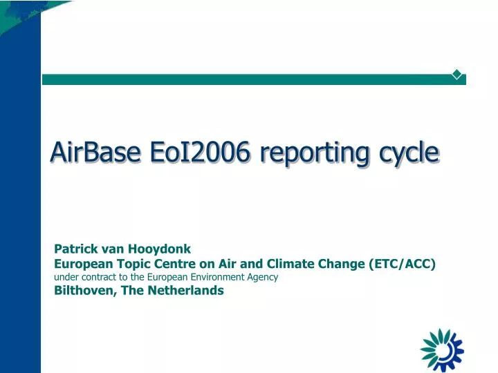 airbase eoi2006 reporting cycle
