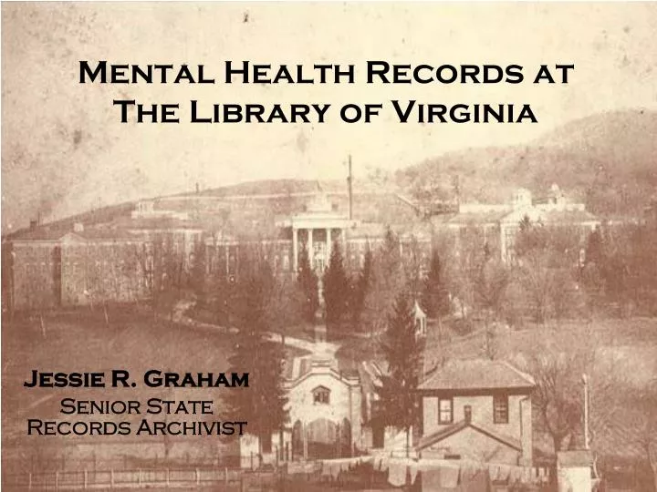 mental health records at the library of virginia