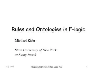 Rules and Ontologies in F-logic