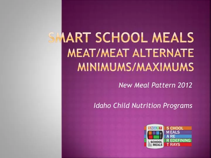 smart school meals meat meat alternate minimums maximums