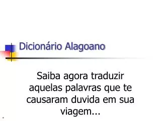 dicion rio alagoano
