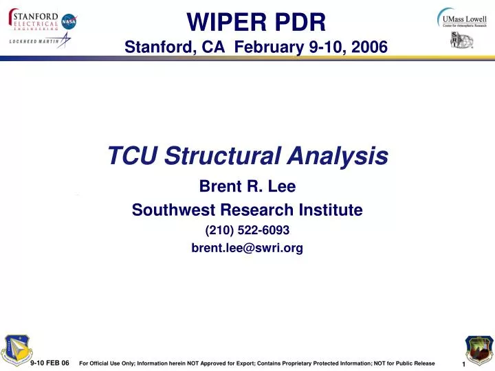 tcu structural analysis