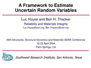 A Framework to Estimate Uncertain Random Variables