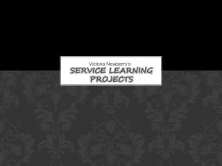 Service Learning Projects