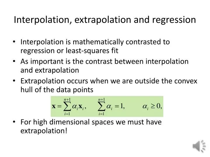 interpolation extrapolation and regression