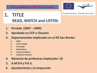 title read watch and listen