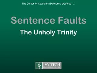 Sentence Faults