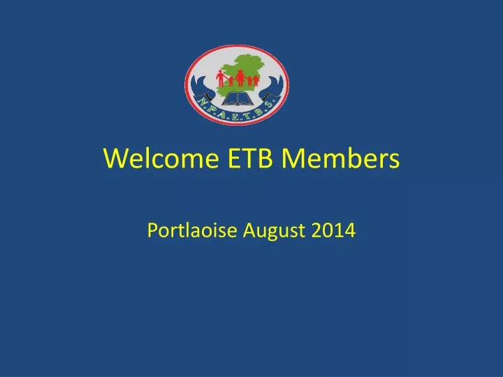 welcome etb members