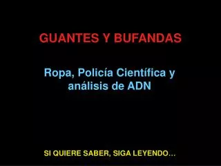 guantes y bufandas