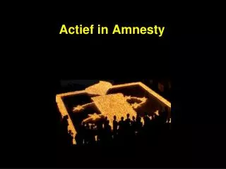 actief in amnesty
