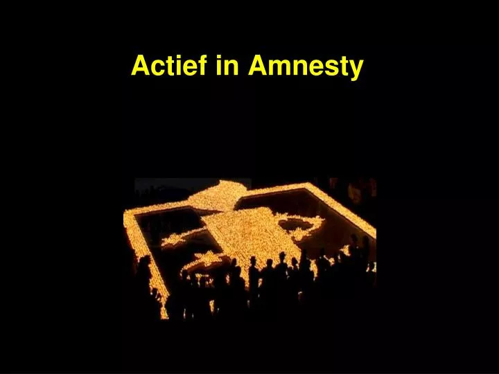 actief in amnesty