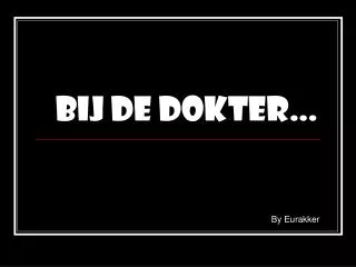 bij de dokter