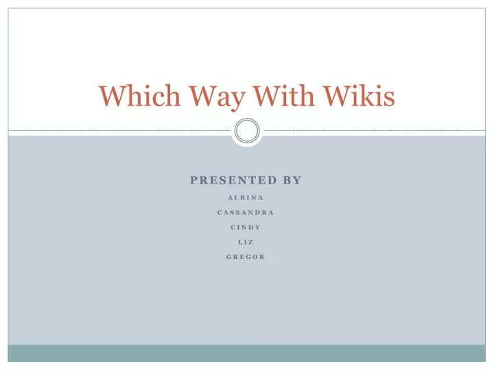 which way with wikis