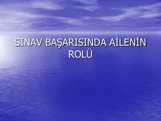 sinav ba arisinda a len n rol