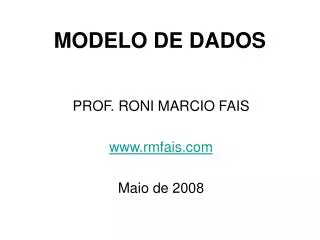 modelo de dados