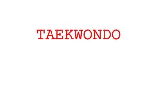 taekwondo
