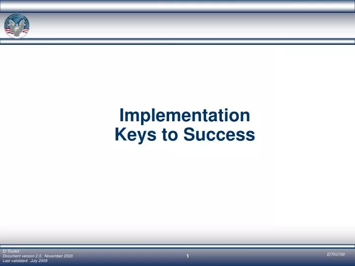 implementation keys to success