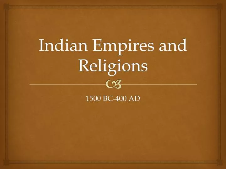 indian empires and religions