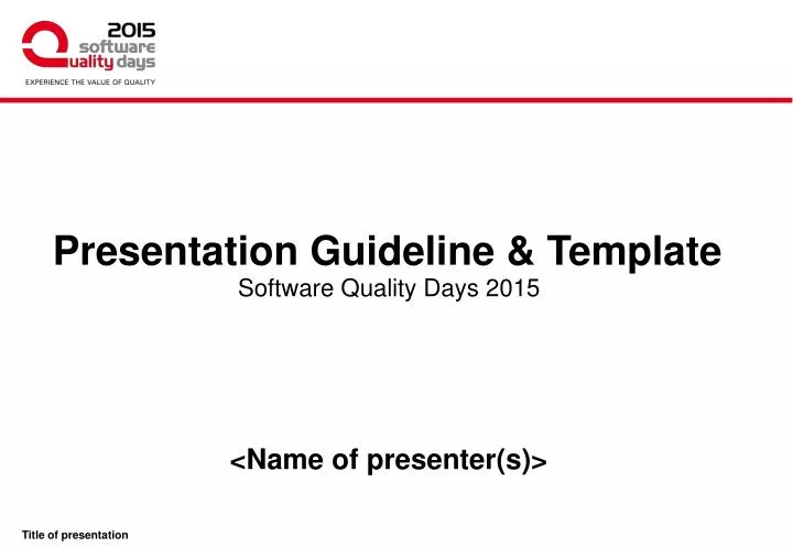 presentation guideline template