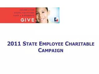 2011 State Employee Charitable Campaign