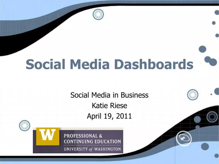 social media dashboards