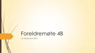 foreldrem te 4b