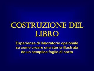 costruzione del libro