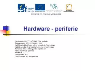hardware periferie