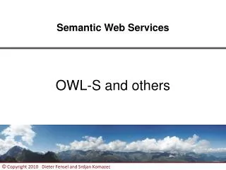 Semantic Web Services