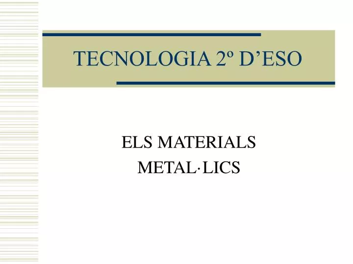 tecnologia 2 d eso