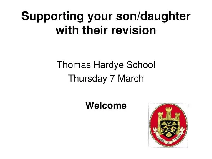 supporting your son daughter with their revision