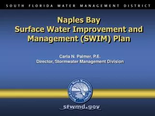 Naples Bay Surface Water Improvement and Management (SWIM) Plan