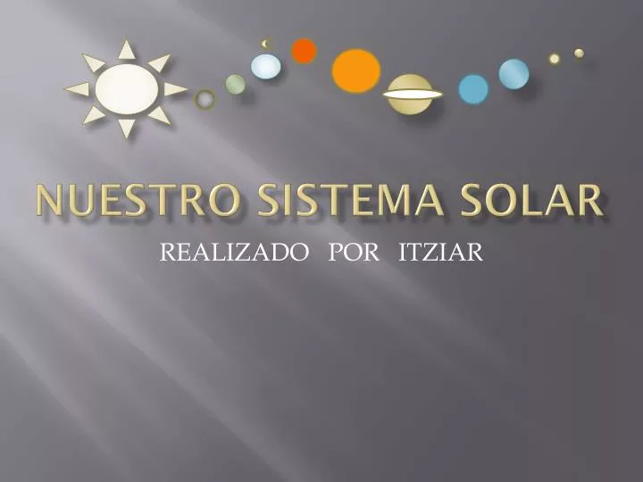 nuestro sistema solar