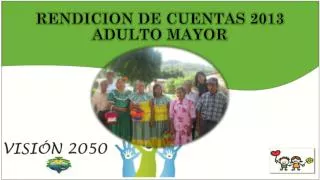 rendicion de cuentas 2013 adulto mayor