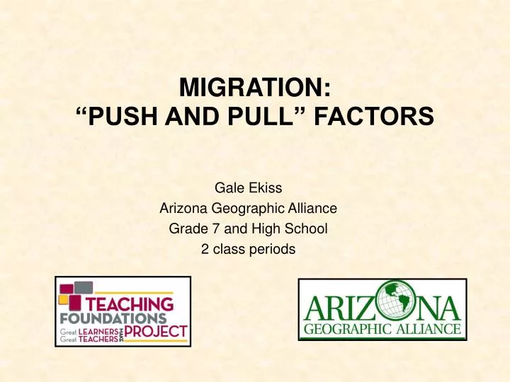 migration push and pull factors