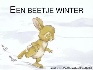 e en beetje winter
