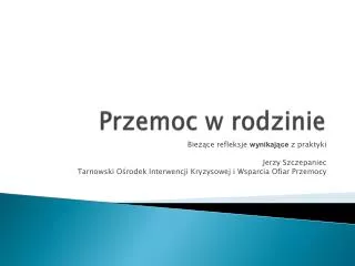 przemoc w rodzinie