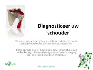diagnosticeer uw schouder