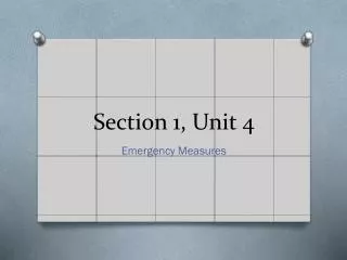 Section 1, Unit 4