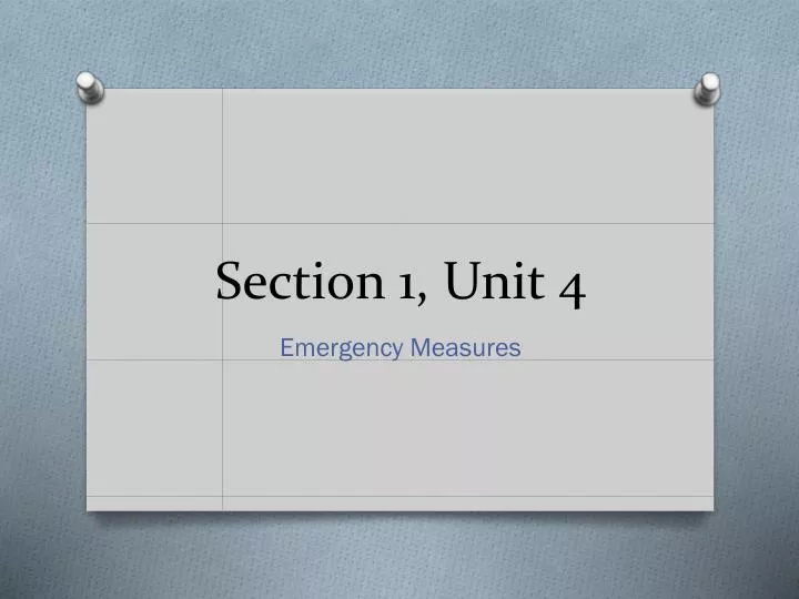 section 1 unit 4