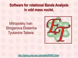 Software for rotational Bands Analysis in odd mass nuclei.