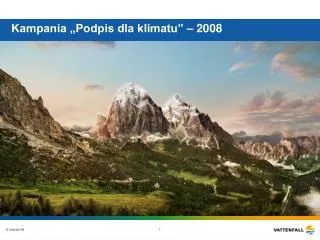kampania podpis dla klimatu 2008